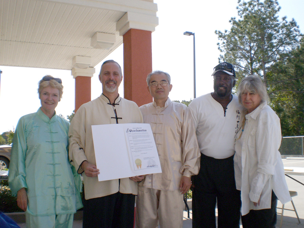 World Tai Chi and Qigong Day Proclamation signed by Mayor Buddy Dyer