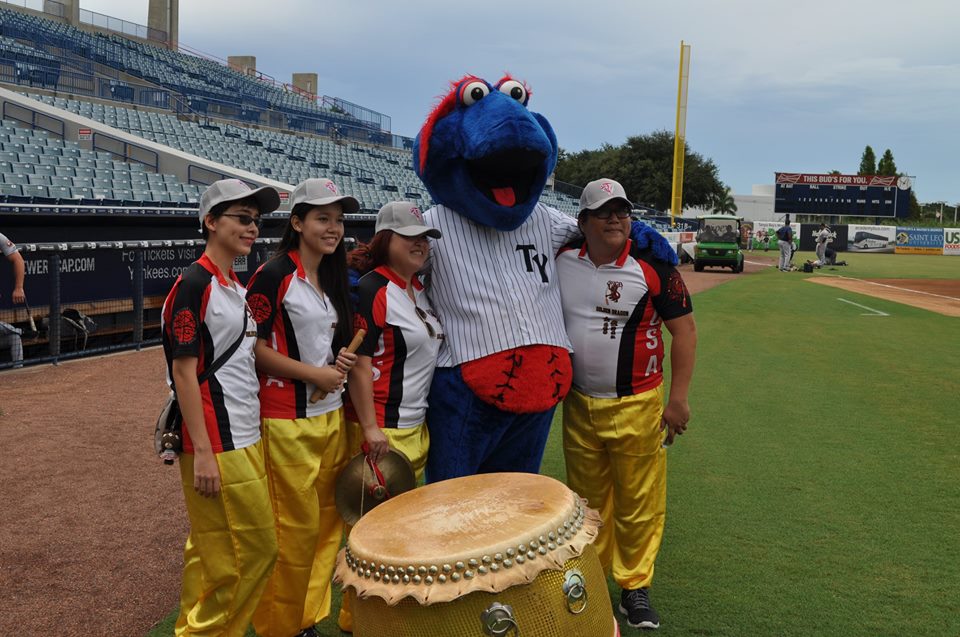 Jackie Collier, Jessie Collier, Monica Chang, Tampa Yankee Mascot "Blue", Robert Chen