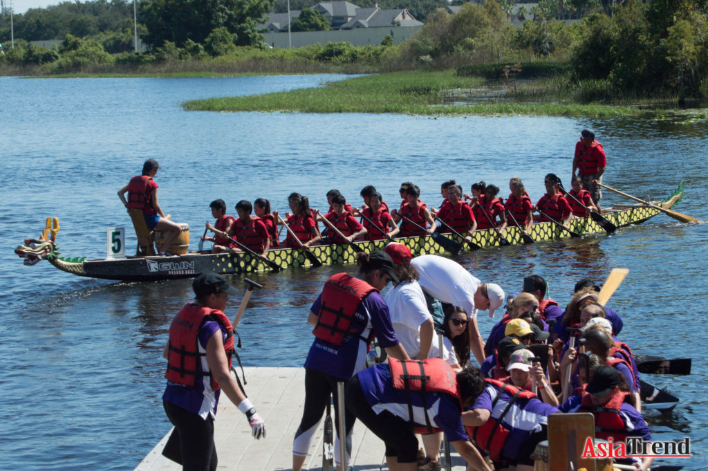 REACH Dragon Boat team at the Walgreen Orlando International Dragon Boat Festival 2015