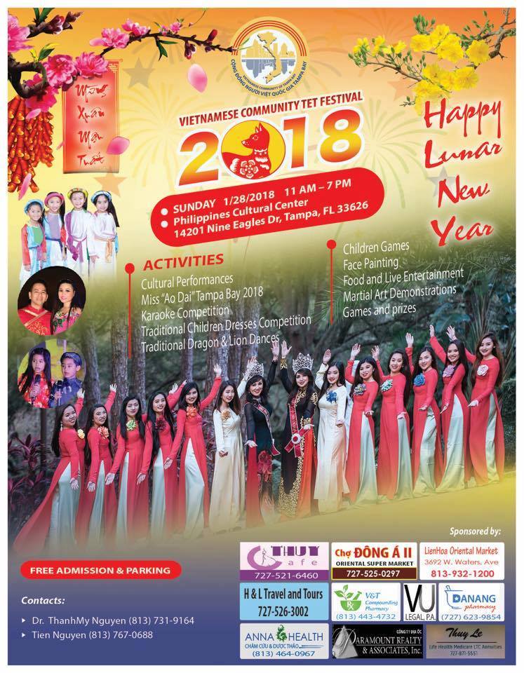 Vietnamese New Year (Tet) 2018 Festival in Tampa
