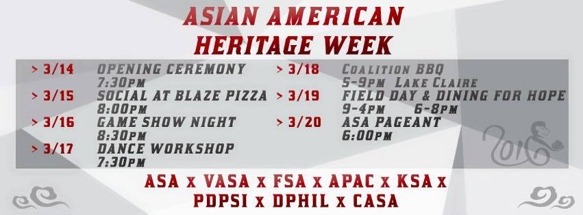 Asian American Heritage Week 2016 @ UCF