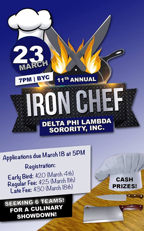 Delta Phi Lambda Sorority, Inc. Presents Our 11th Annual Iron Chef