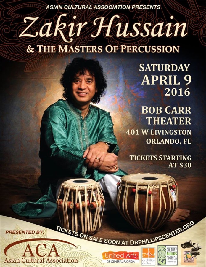 Zakir Hussain and the Masters of Percussion Asia Trend
