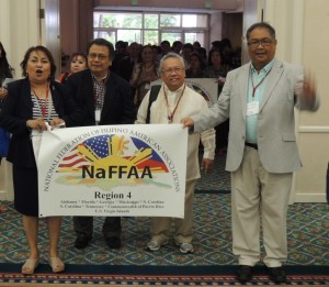 Marilyn Doromal, Region IV Chair. Val Dagani, Romey del Paz, Dick Aquino , Florida delegates.