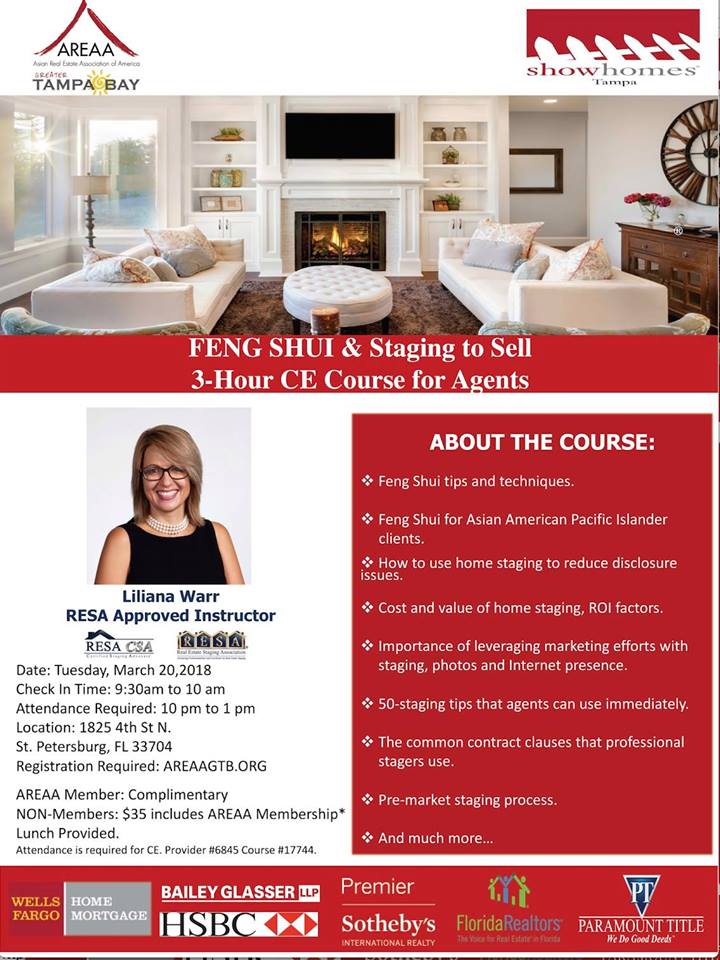 Feng Shui and Staging to Sell