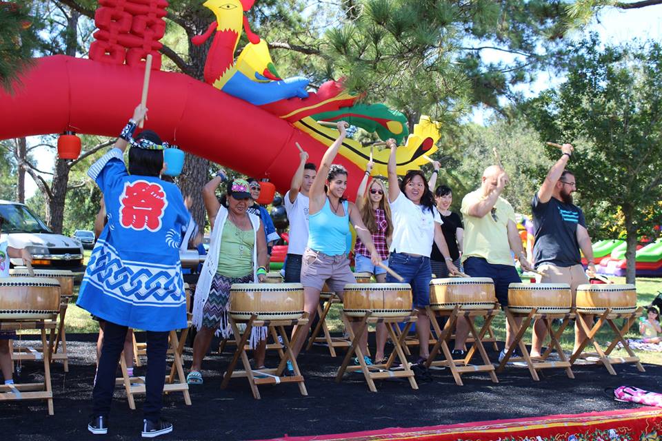 Taiko workshop by Orlando Taiko Dojo