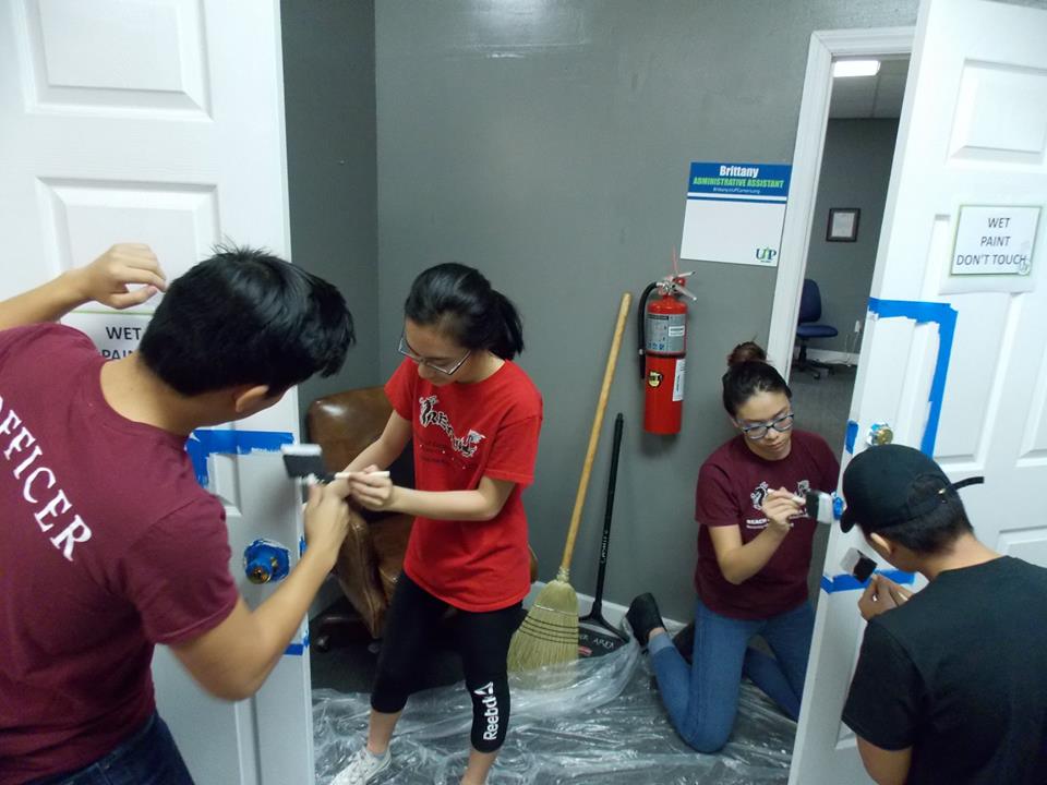 Volunteers Repainting UAP