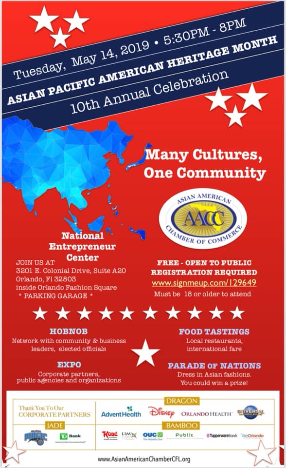 AsianAmerican Chamber Cfl Celebrating Asian Pacific American Heritage Month