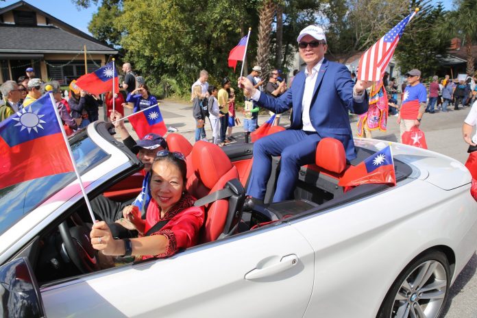 Taipei Economic & Cultural Office In Miami Direct General David Chien at the Dragon Parade 2020