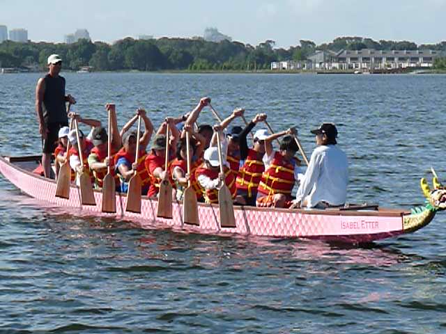 CHARGE first dragon boat practice