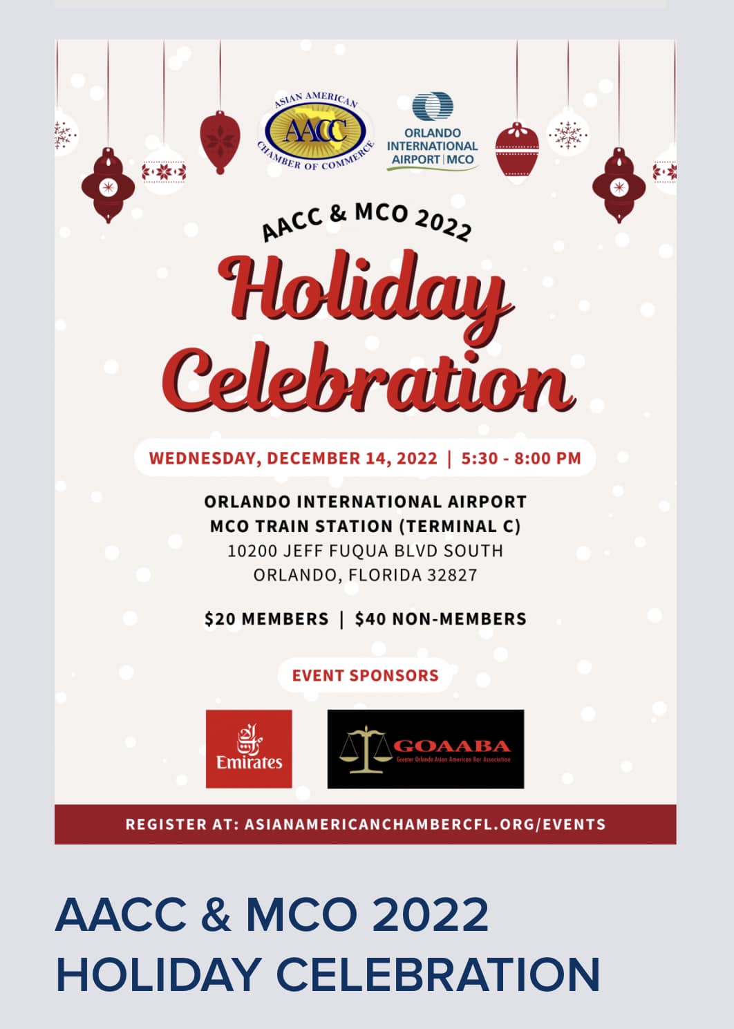 cc Holiday Celebration At The Orlando International Airport Mco Train Station Asia Trend