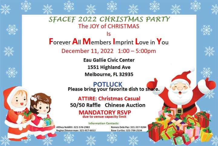SFACEF 2022 Christmas Party