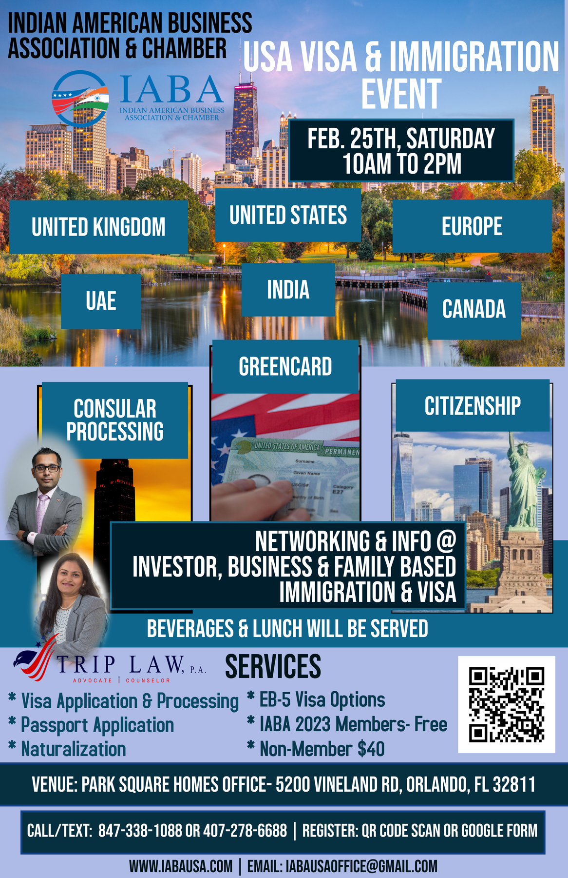 IABA- USA Visa & Immigration Event- Registration Form