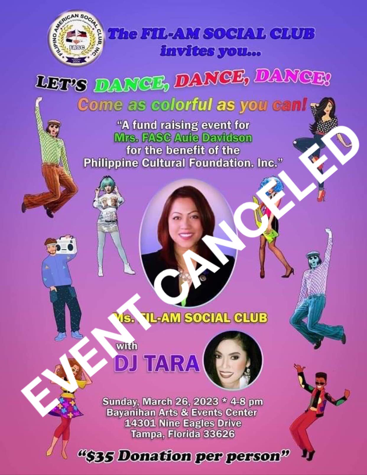 Event canceled until further notice. Sorry for the inconvenience. Watch for an update…