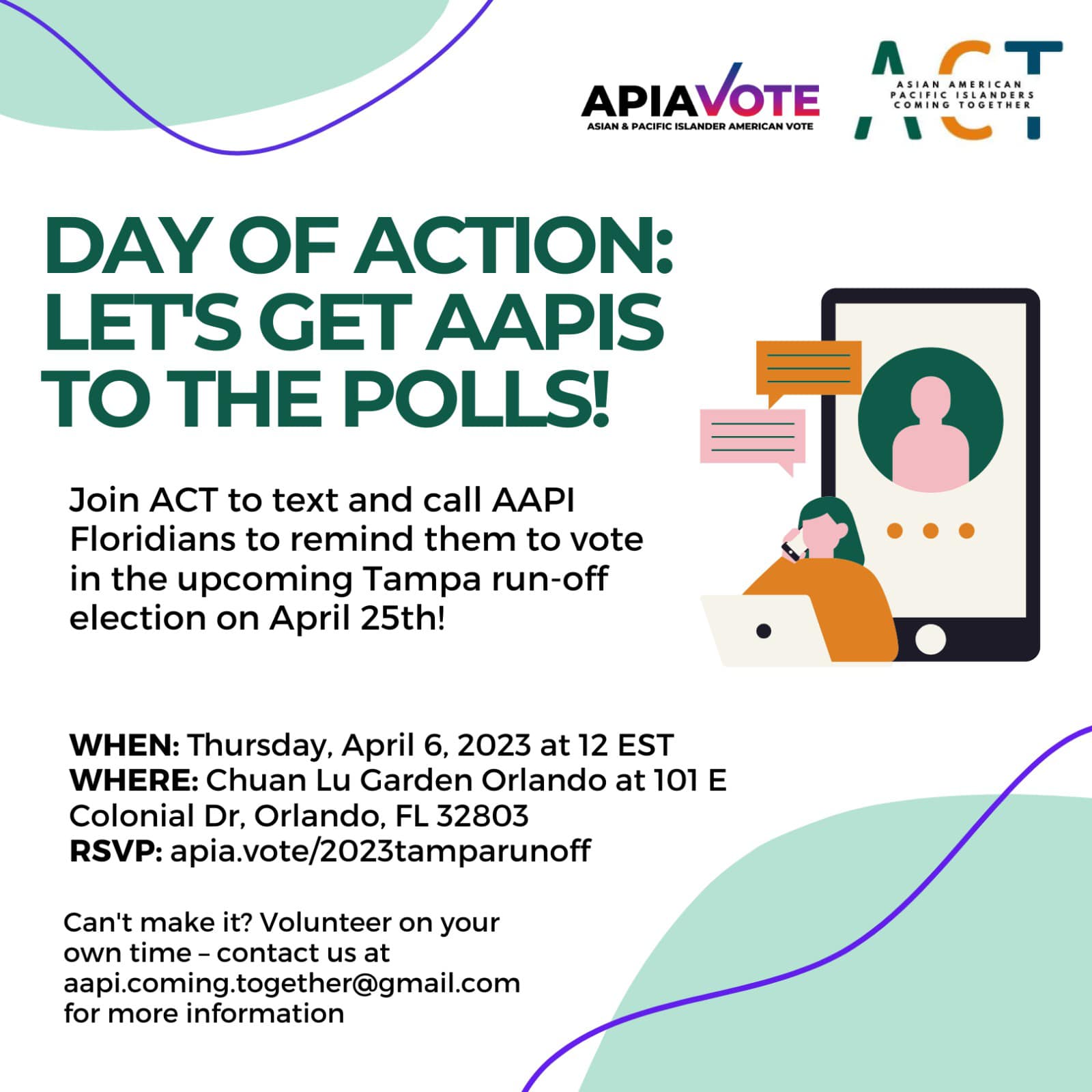 City of Tampa Runoff Elections AAPI Get out the Vote phonebank