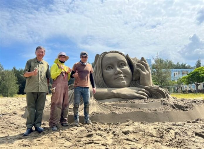 sand sculpture showcased at Miaoli festival