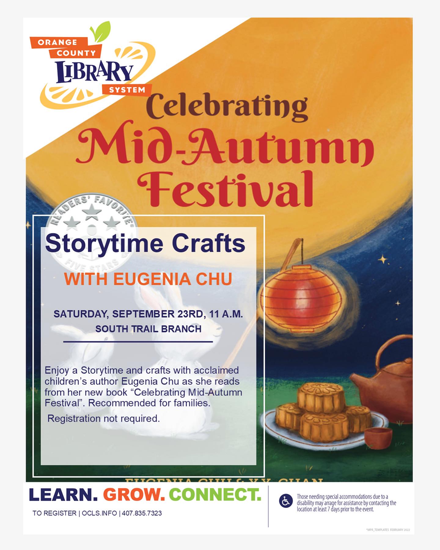 Storytime reading of “Celebrating Mid-Autumn Festival"