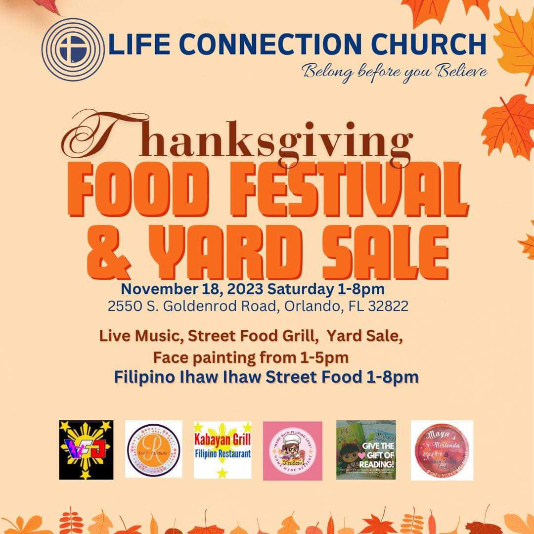 Thanksgiving FOOD FESTIVAL & YARD SALE