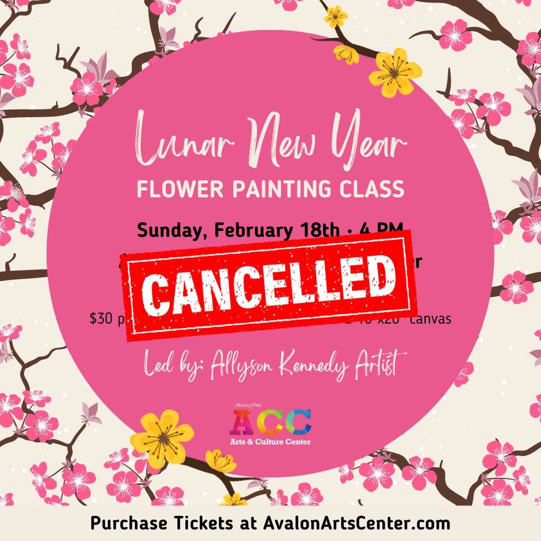 Lunar New Year Flower Painting Class-CANCELLED