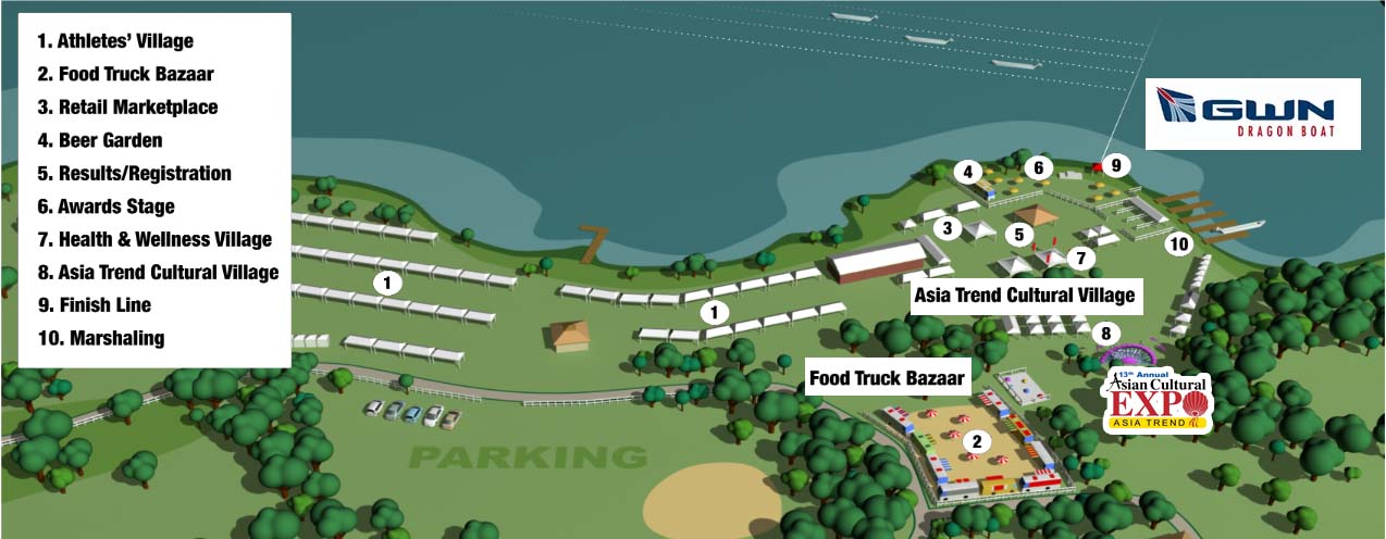 14th Annual Asian Cultural Expo 2024 map