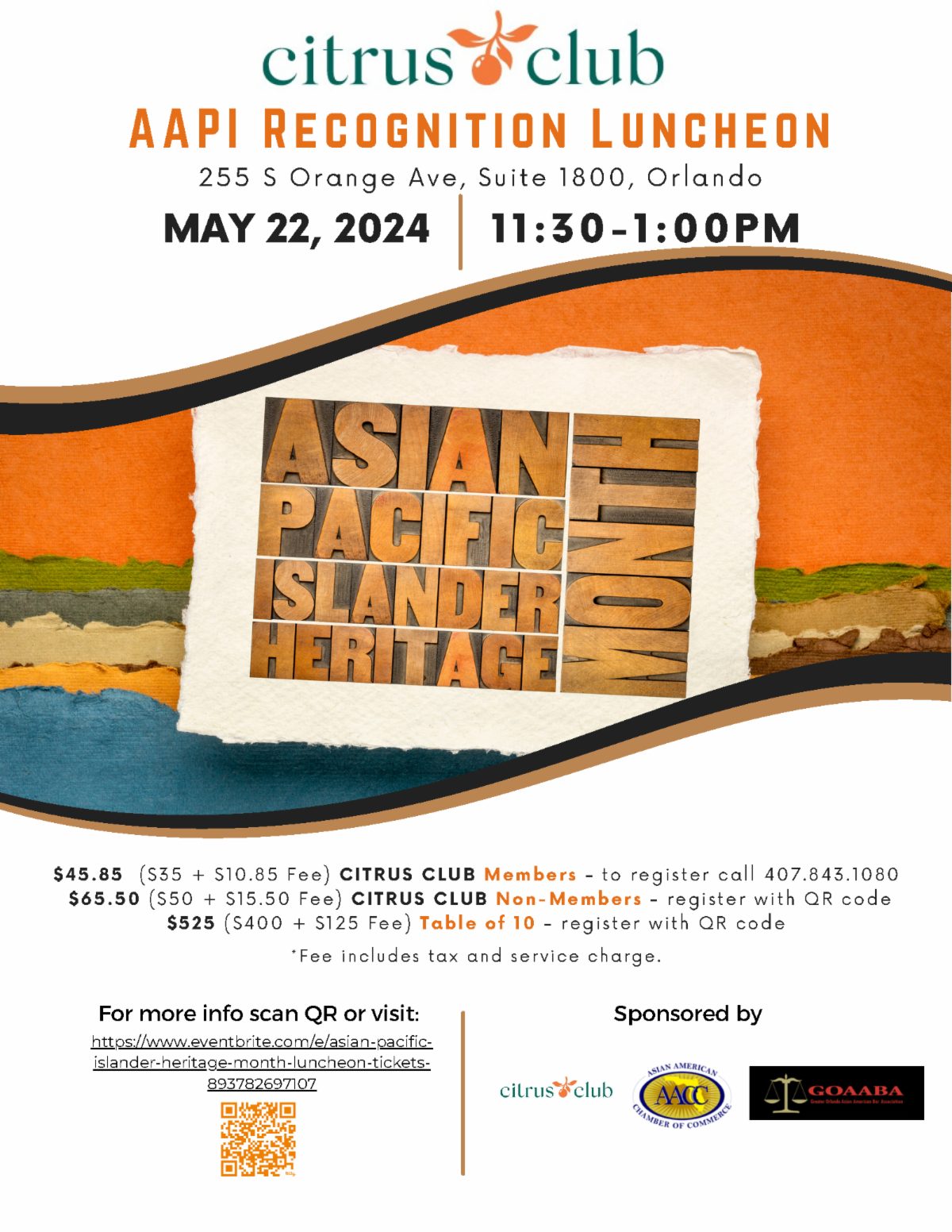 Asian Pacific Islander Heritage Month Luncheon
