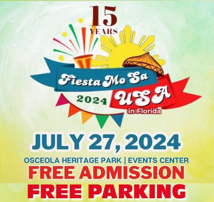 A.N.N.O.U.N.C.E.M.E.N.T. Sharing with you the FREE PARKING PASS for the Fiesta Mo sa USA Event… Fiesta mo sa USA will be on Saturday, July 27, 2024. It will be FREE Admission and FREE PARKING… There happens to be another event on the same day, and they are charging for parking ($10). Please show this pass to the parking attendant and tell them that you are going to Fiesta mo sa USA, so that they will not charge you for parking… Please share this to your friends and families..