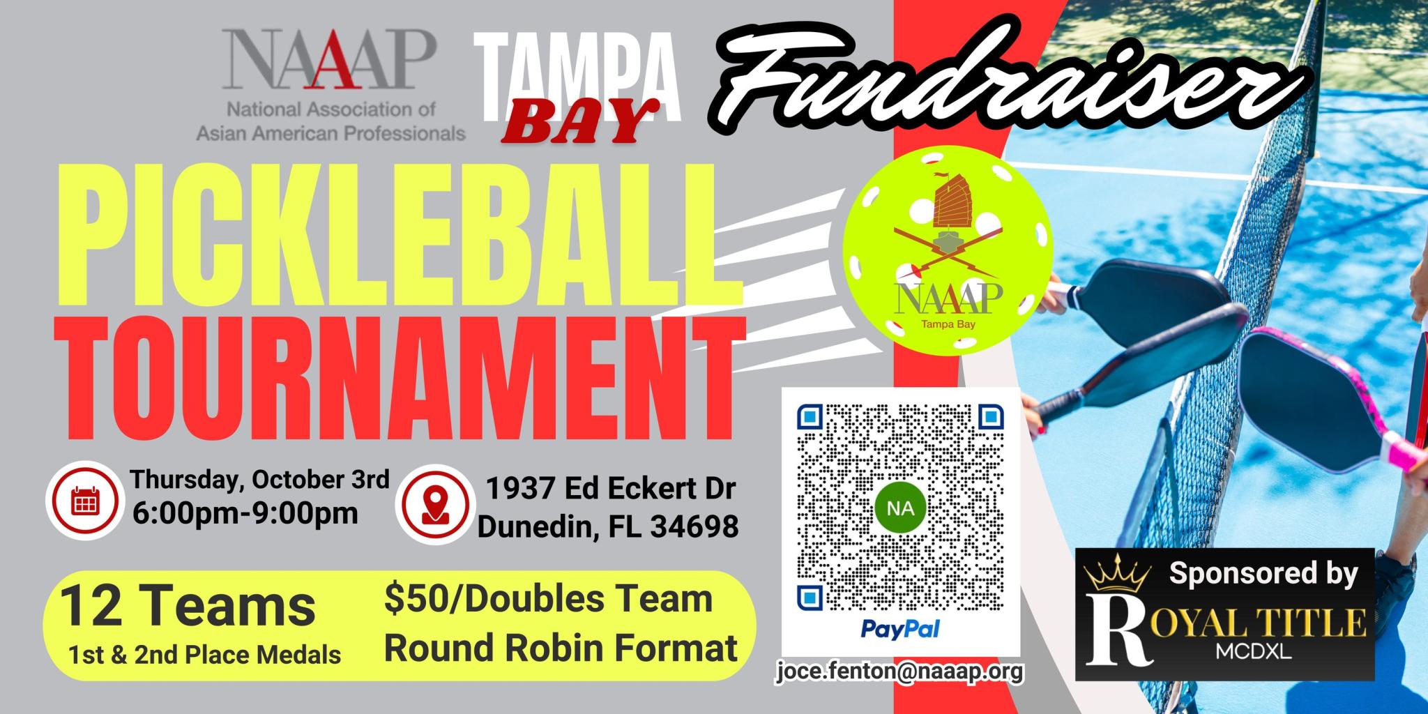 NAAAP Tampa Bay Pickleball Tournament Fundraiser