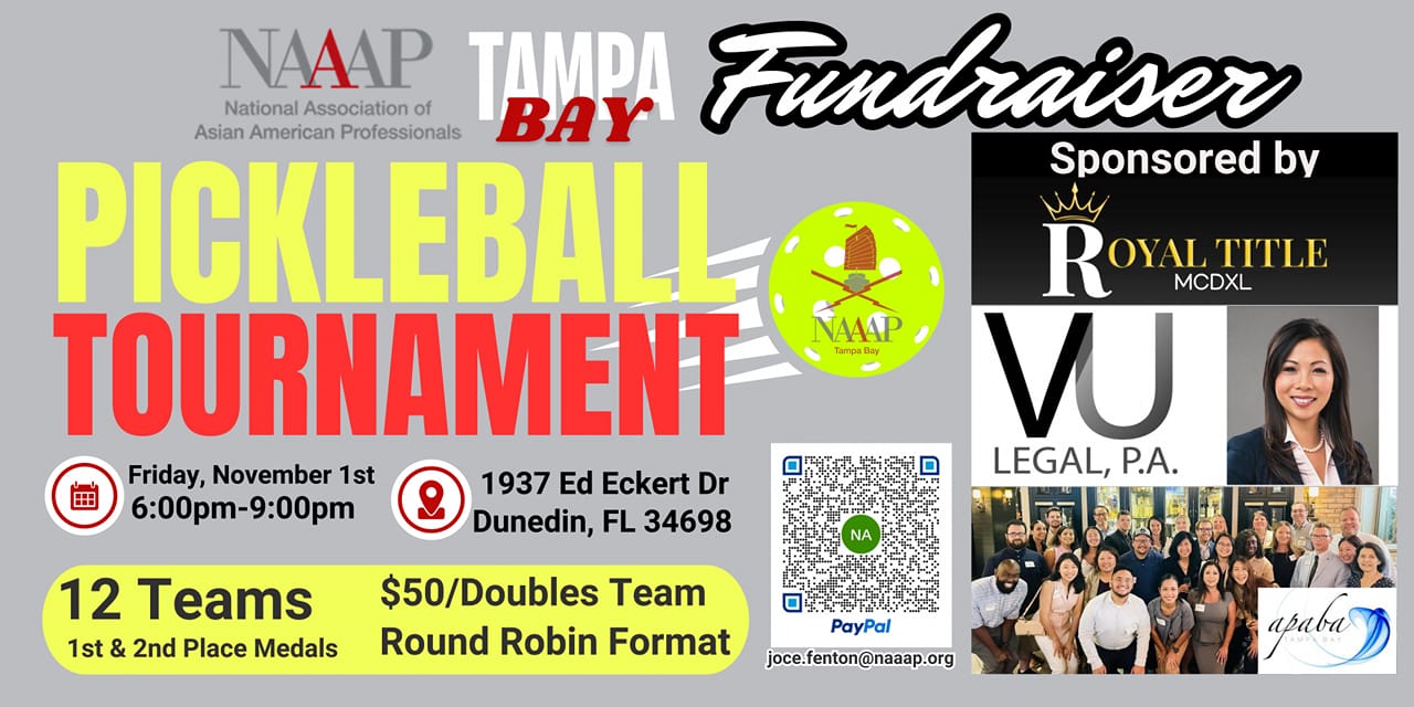 NAAAP Tampa Pickleball Tournament Fundraiser