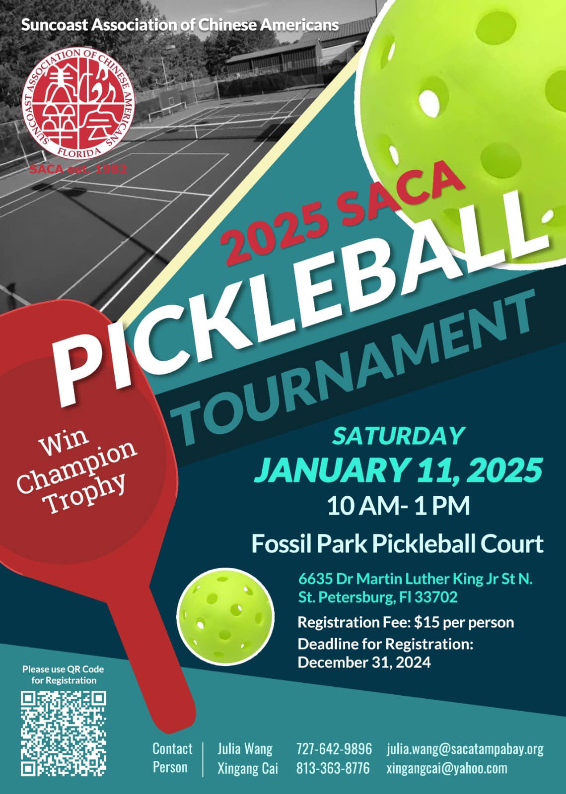 2025 SACA Pickleball Tournament