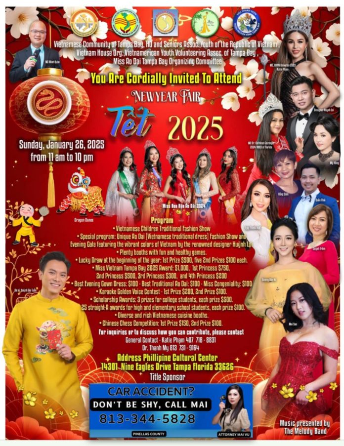 Vietnamese Community of Tampa Bay TET Festival + Miss Vietnam Tampa