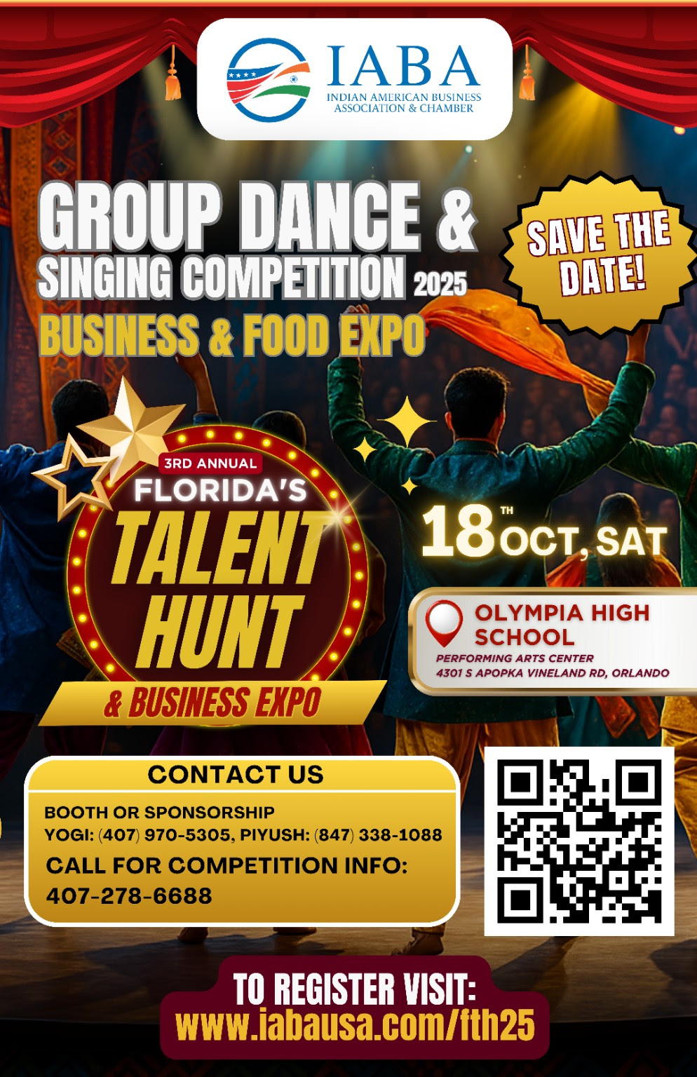 IABA- 3rd Annual FLORIDA'S TALENT HUNT GROUP DANCE & SINGING COMPETITION