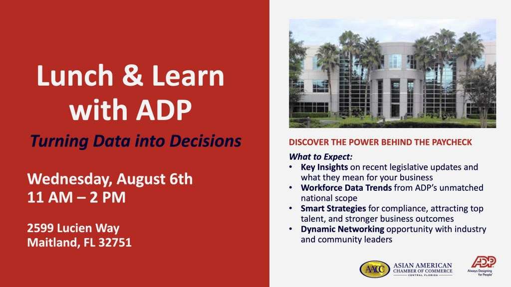 Lunch & Learn with ADP Turning Data into Decisions