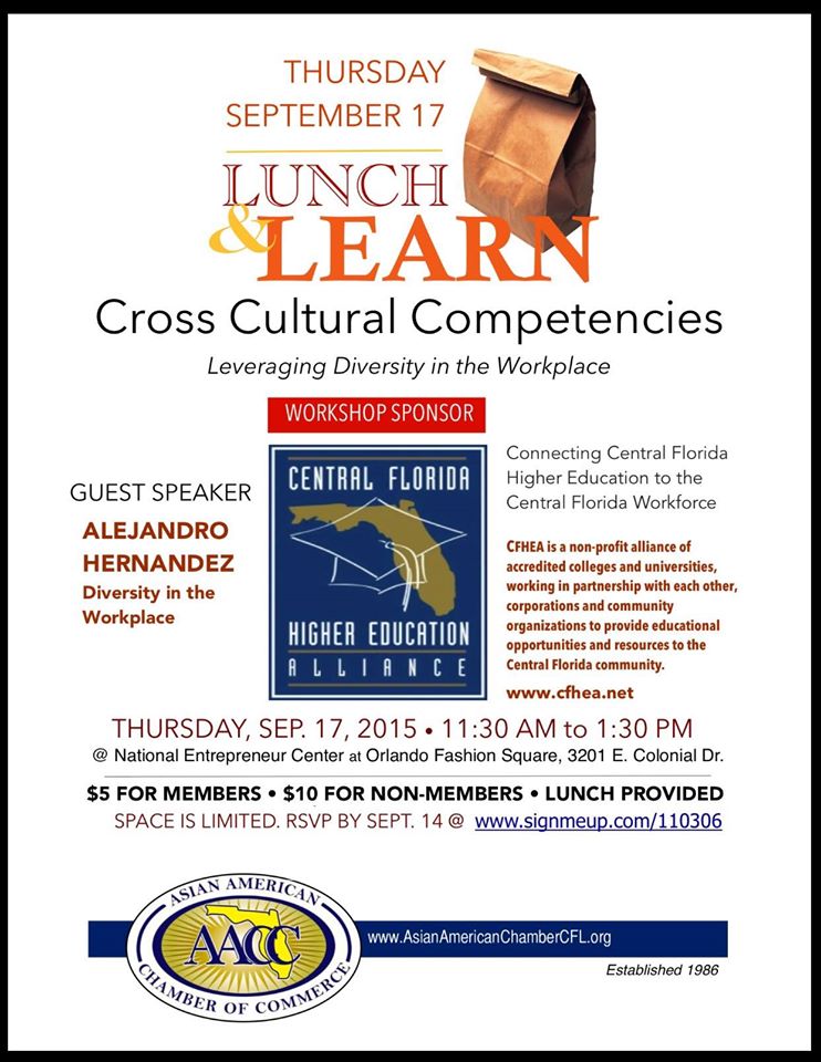 AACC September Lunch & Learn (Cross Cultural Competencies)