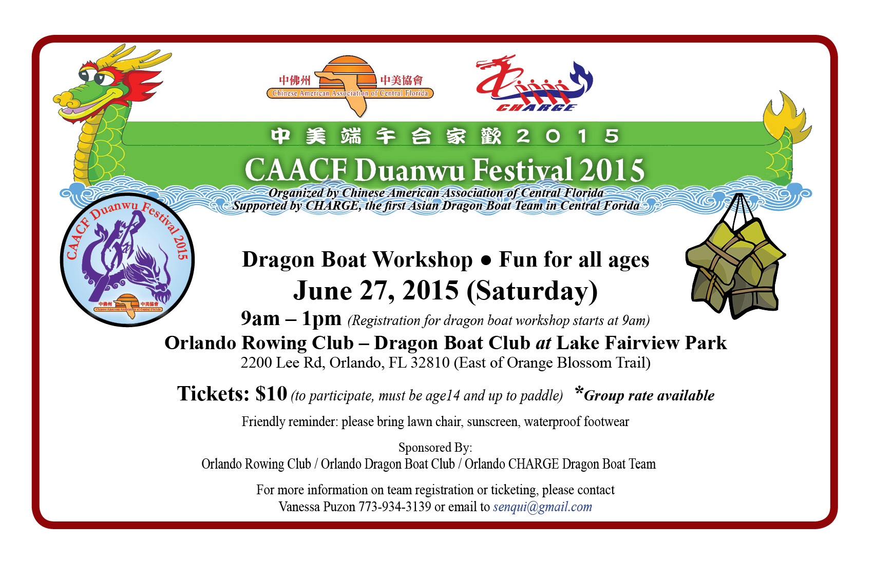 CAACF Dragon Boat 2015