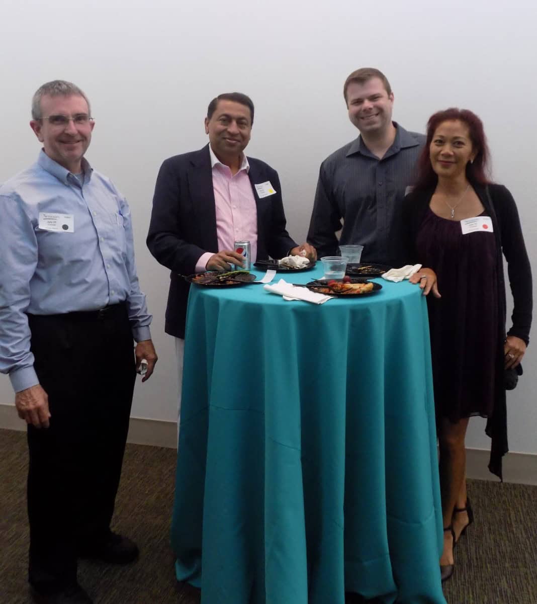 Will Merritt, Dr. Kazi Hussain and Florita Realin