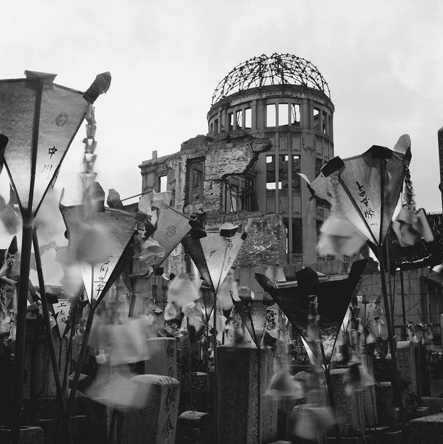Dome in Hirosima after bombing, 1953
