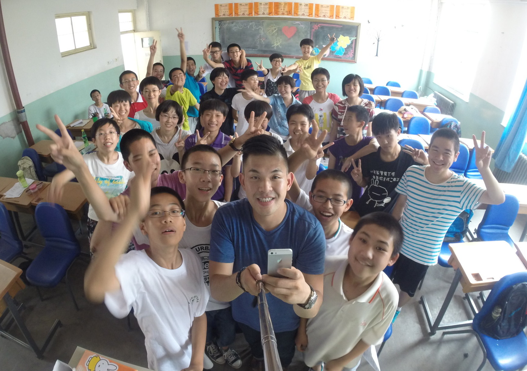 Mike Cho teaching in China