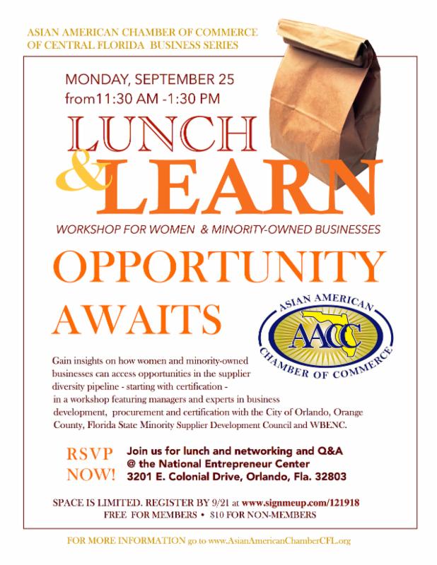 AACC: Lunch & Learn - Supplier Diversity Business Series Workshop