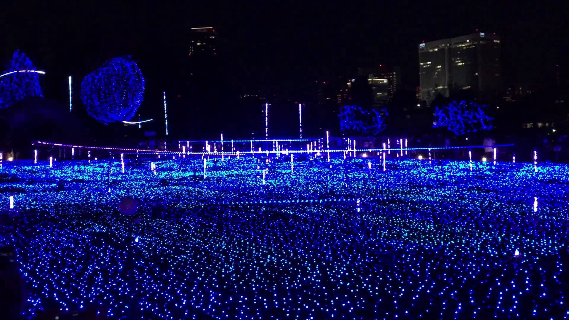 CHRISTMAS illumination in Tokyo Midtown Starlight Garden